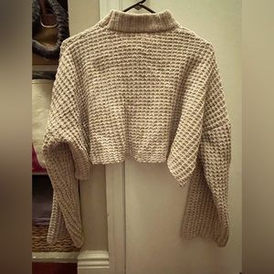 Taupe knit sweater